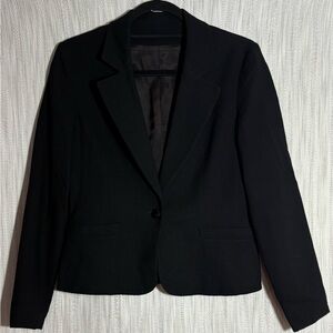 Wool Kirkland Hall Vintage Black Women's Blazer
